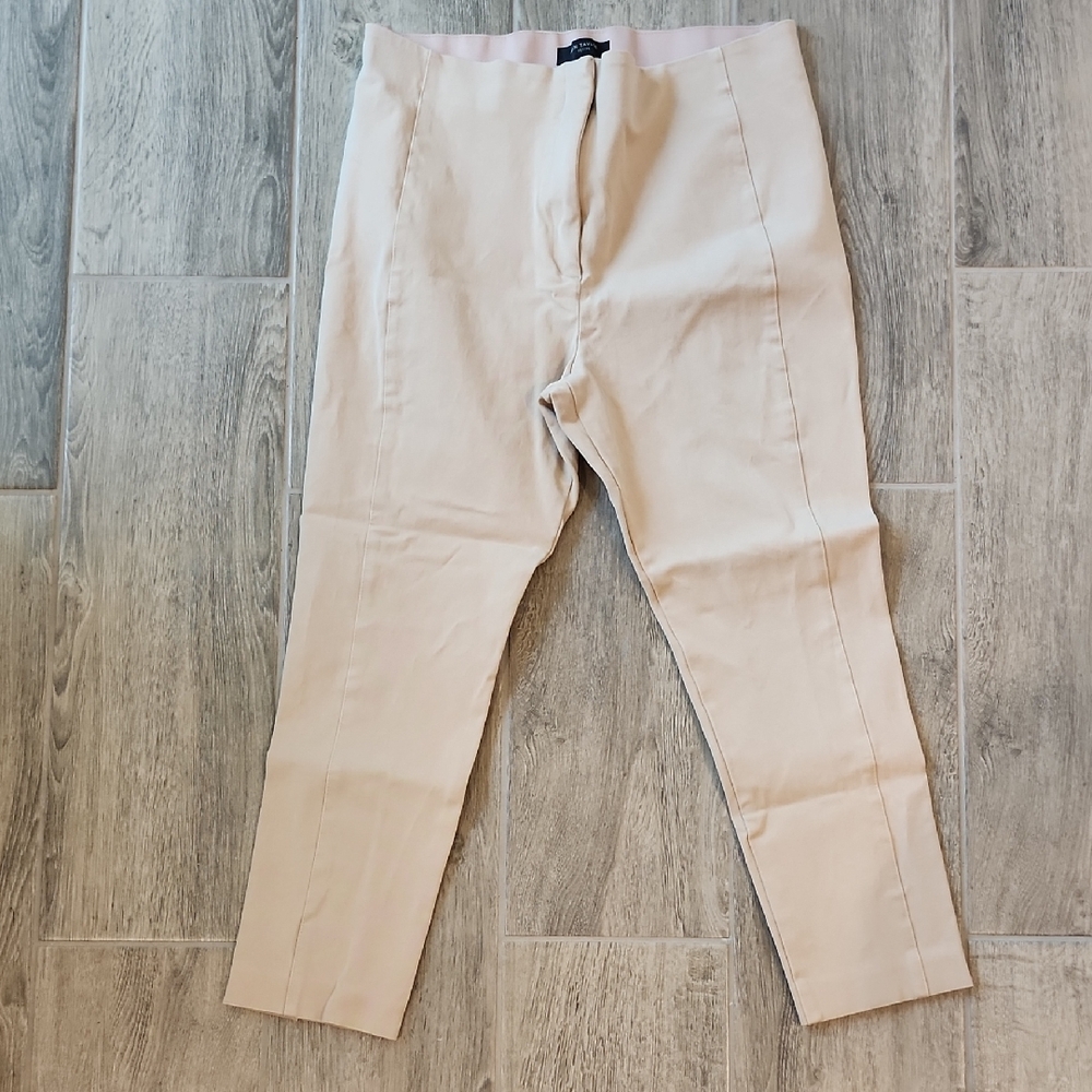 Ann Taylor Tan Chinos Straight-Leg Pants